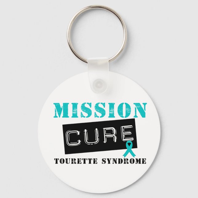 Mission Cure Tourette Syndrome Keychain (Front)
