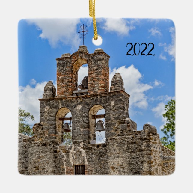Mission Espada, Ornement en céramique (Devant)