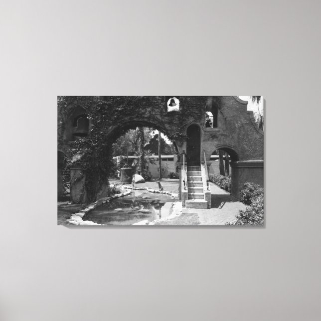 Mission Inn Courtyard of Riverside, CA Photograp Canvas Print (Front)