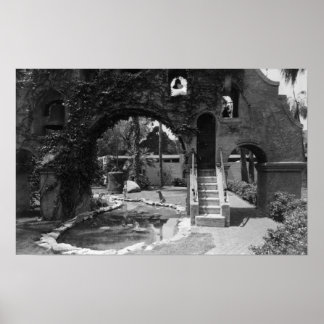 Mission Inn Courtyard of Riverside, CA Photograp Poster