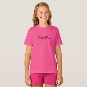 Mission Montessori Black Logo Kids T-Shirt