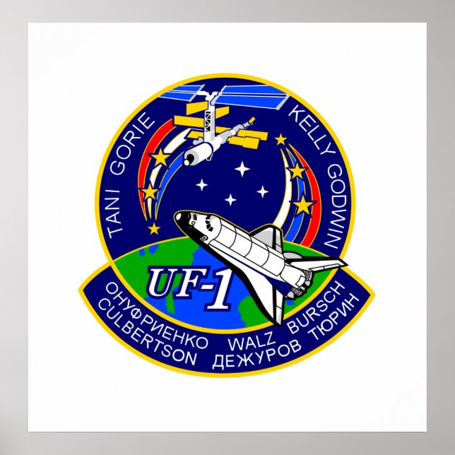 Mission Patch of NASA STS-108 Shuttle Poster (Front)