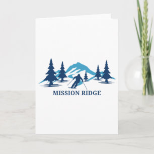 Mission Ridge Washington Ski Resort Skiing Skier Card