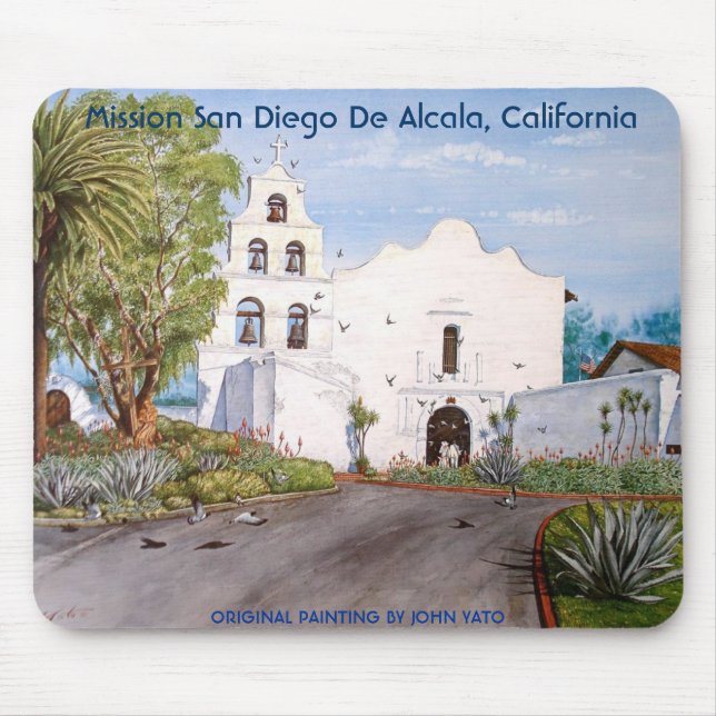 MISSION SAN DIEGO DE ALCALA, CALIFORNIA MOUSE PAD (Front)