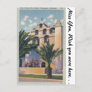 Mission San Gabriel, California Postcard