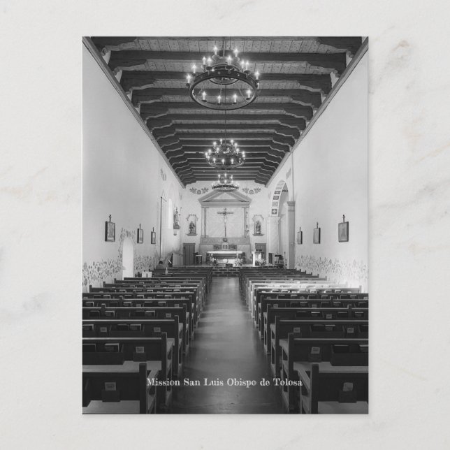 Mission San Luis Obispo de Tolosa Postcard (Front)