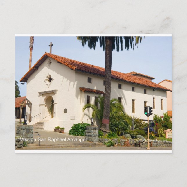 Mission San Rafael Arcángel California Products Postcard (Front)