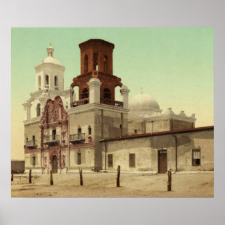 Mission San Xavier del Bac,Tucson, Arizona 1902 Poster