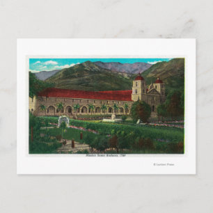 Mission Santa Barbara Postcard