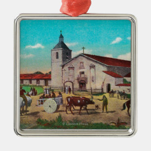 Mission Santa Clara de AsisSanta Clara, CA Metal Ornament