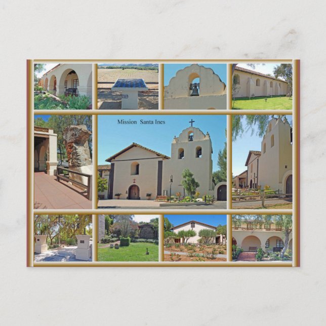 Mission Santa Ines Postcard (Front)