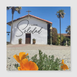 Mission Soledad souvenir magnet card
