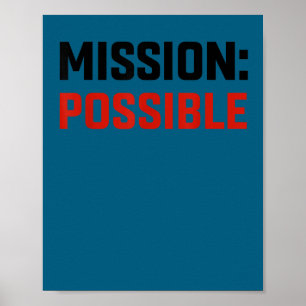 Mission Ssible Motivational Insrational School  Poster