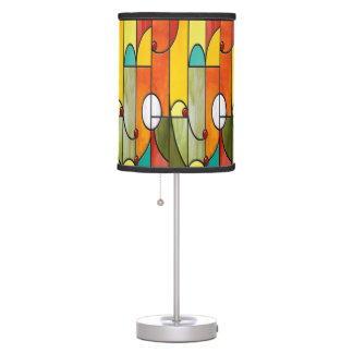 Mission style Tiffany stained glass tablelamp Table Lamp