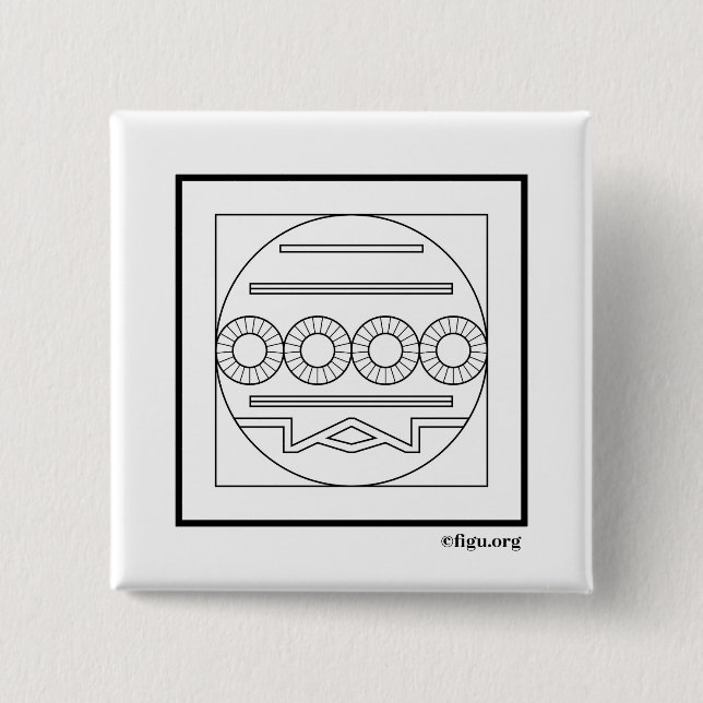 Mission / Task Symbol  2 Inch Square Button (Front)