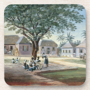 Missionary Buildings, St. Johns, Antigua (w/c and Coaster
