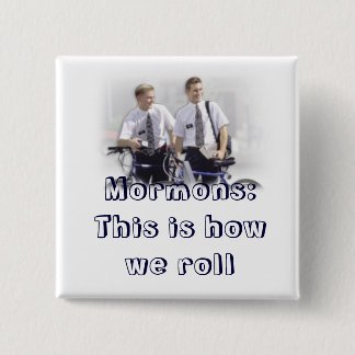 missionary, Mormons 2 Inch Square Button