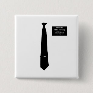 Missionary Romney Costume 2 Inch Square Button