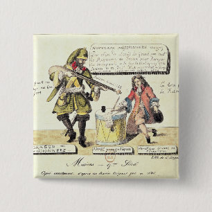 Missions of the 17th Century 2 Inch Square Button