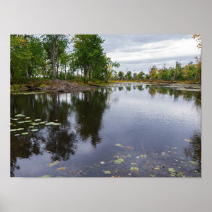 missisquoi river through wildlife refuge poster