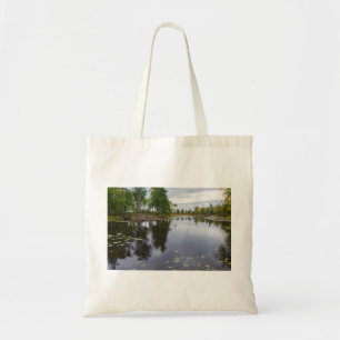 missisquoi river through wildlife refuge tote bag