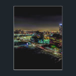Mississauga, Ontario At Night Postcard<br><div class="desc">This image was captured via drone by Aerial Motion,  Ontario... </div>