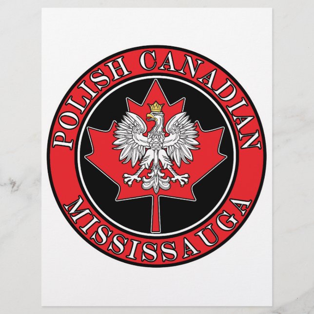 Mississauga Round Polish Canadian Leaf Flyer (Front)