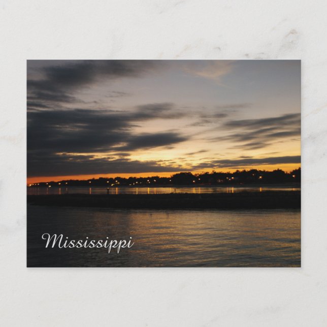 Mississipi Sunset Postcard (Front)