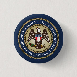Mississippi 1 Inch Round Button