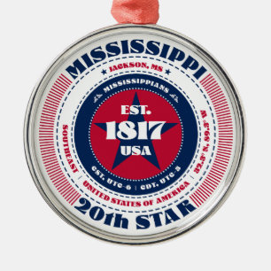 Mississippi 20e ornement de Noël d'État