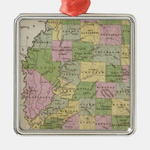 Mississippi 2 metal ornament