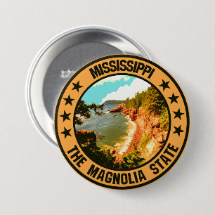 Mississippi                                        3 inch round button