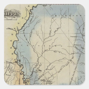 Mississippi 4 square sticker