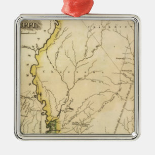 Mississippi 5 metal ornament