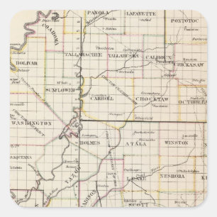 Mississippi 7 square sticker