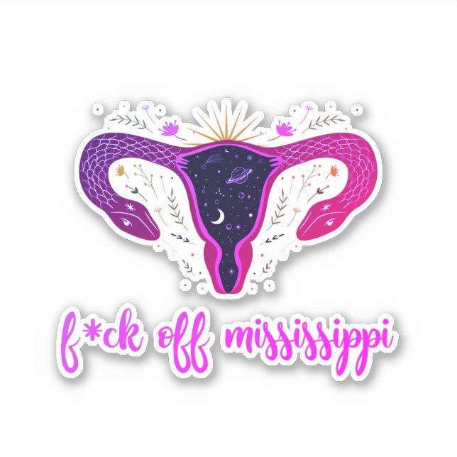 Mississippi Abortion Ban Celestial Uterus Protest  (Front)