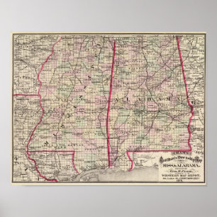 Mississippi and Alabama Poster