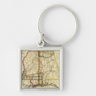 Mississippi and AlabamaPanoramic Map Keychain