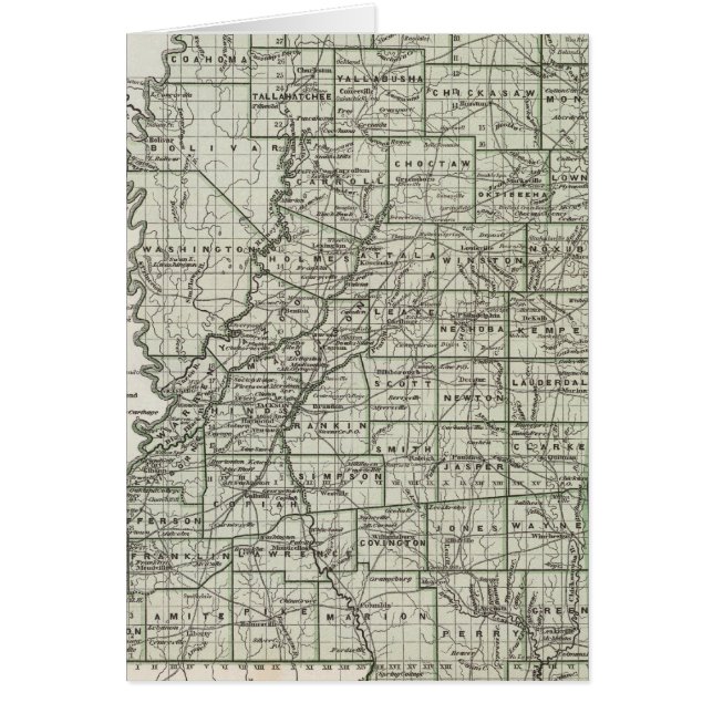Mississippi Atlas Map (Front)