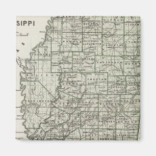 Mississippi Atlas Map Magnet