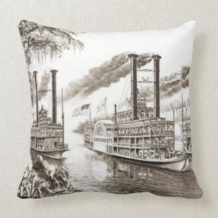 Mississippi Champions 1866 Throw Pillow