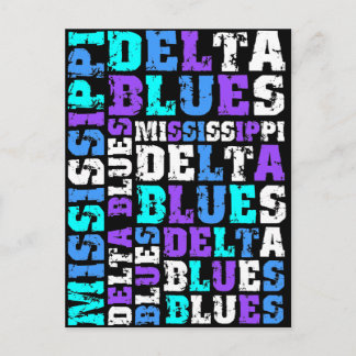 MISSISSIPPI DELTA BLUES POSTCARD