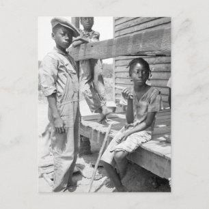 Mississippi Delta Children Postcard