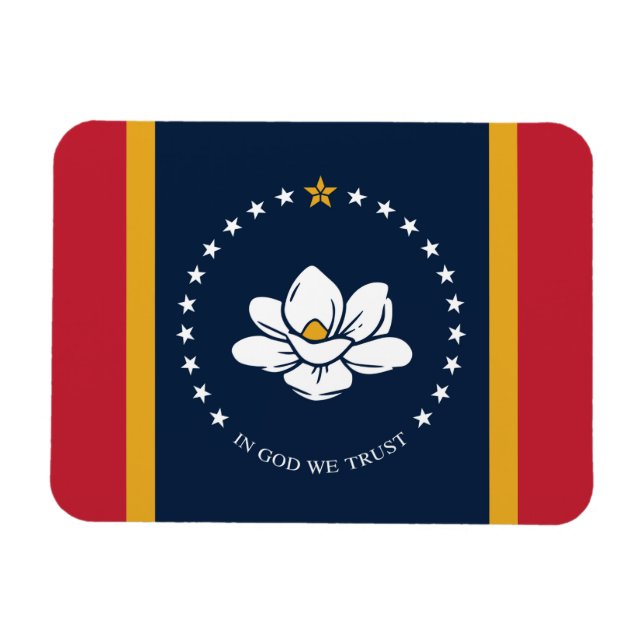 Mississippi Flag 2020 New Magnet (Horizontal)