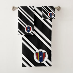 Mississippi flag bath towel set