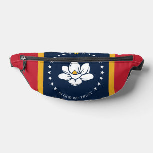 Mississippi flag fanny pack