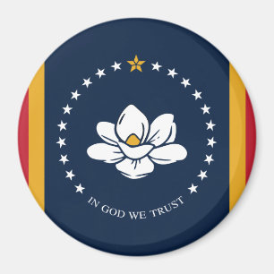 Mississippi Flag - New Magnolia Flag Magnet