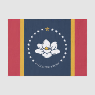 Mississippi Flag - New Magnolia Flag Tissue Paper