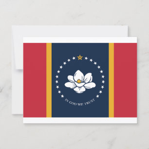 Mississippi Flag  Postcard