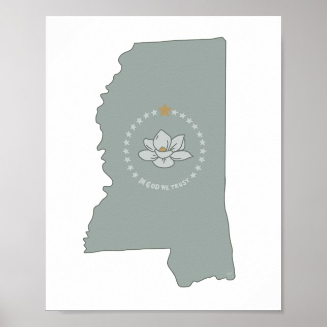 Mississippi flag poster (Front)